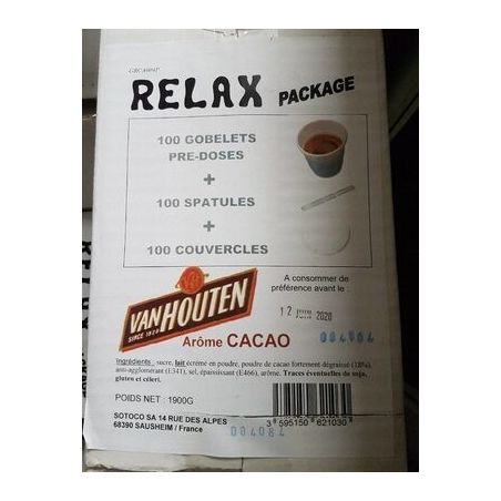 Relax 100 Gobelet Cacao Van Houten