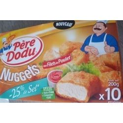 Père Dodu Nuggets Plt Sel Reduit 200G