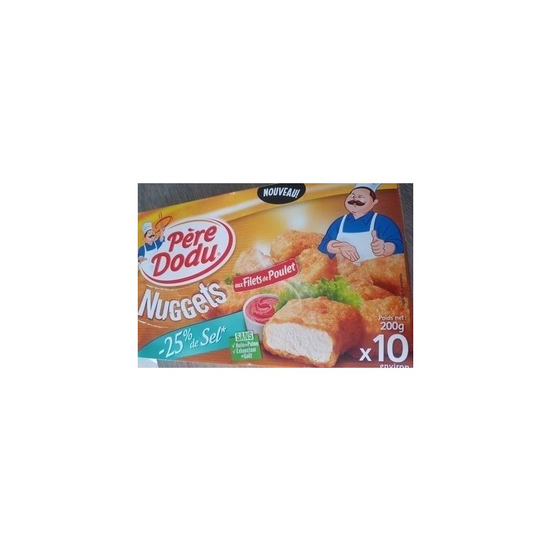 Père Dodu Nuggets Plt Sel Reduit 200G