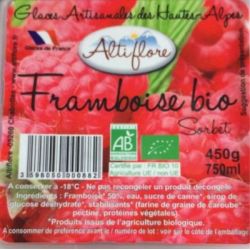 Alti Flore 750Ml Sorbet Bio Framboise