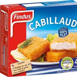 Findus 204G 4 Tranches Panees Cabillaud