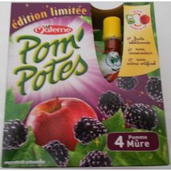 Materne Pack 4X90G Pom Potes Pomme Mure