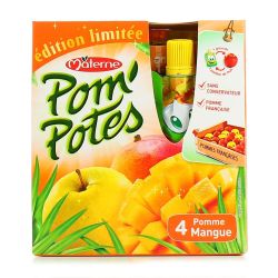 Materne Pack 4X90G Pom Potes Mangue