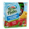 Pom'Potes Compotes Pomme Fraise Bio Sans Sucres Ajoutés : Les 4 Gourdes De 90G