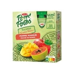 Pom'Potes Recette Costa Rica Pomme Mangue Papaye 4X90G