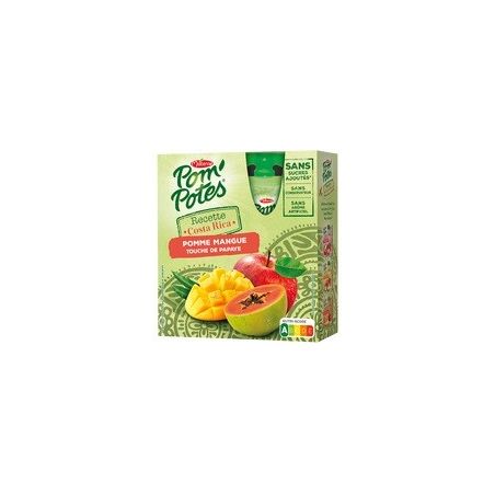Pom'Potes Recette Costa Rica Pomme Mangue Papaye 4X90G