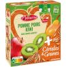 Materne Compotes Pomme Poire Kiwi Céréales & Graines Sans Sucres Ajoutés : Le Paquet De 4 Gourdes 90G