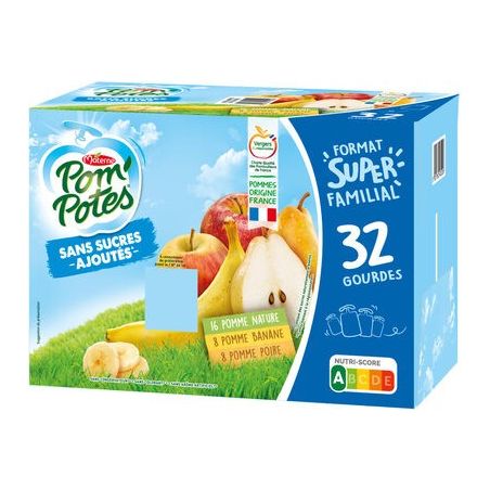 Pom'Potes Pomp.Poir/Bana/Pom Ssa 32X90G
