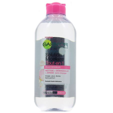 Garnier Skin Active Eau Micellaire Peaux Sensibles : Le Flacon De 400 Ml