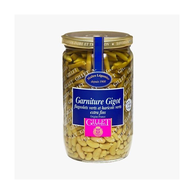 Gillet Contres Garniture Gigot, Flageolets Verts Et Haricots Extra Fins 72 Cl