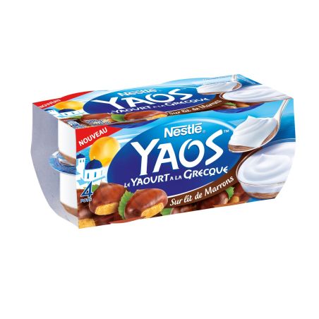 Nestle Yaos Yt Grecq. S/Marron 4X125G