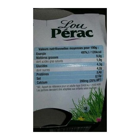 Lou Perac L.Per.Yt Onct.Brebis Nat4X125G