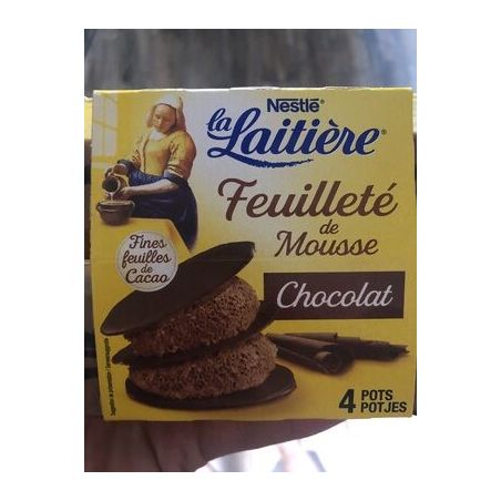 La Laitiere 4X57G Feuilleté De Mousse Chocolat