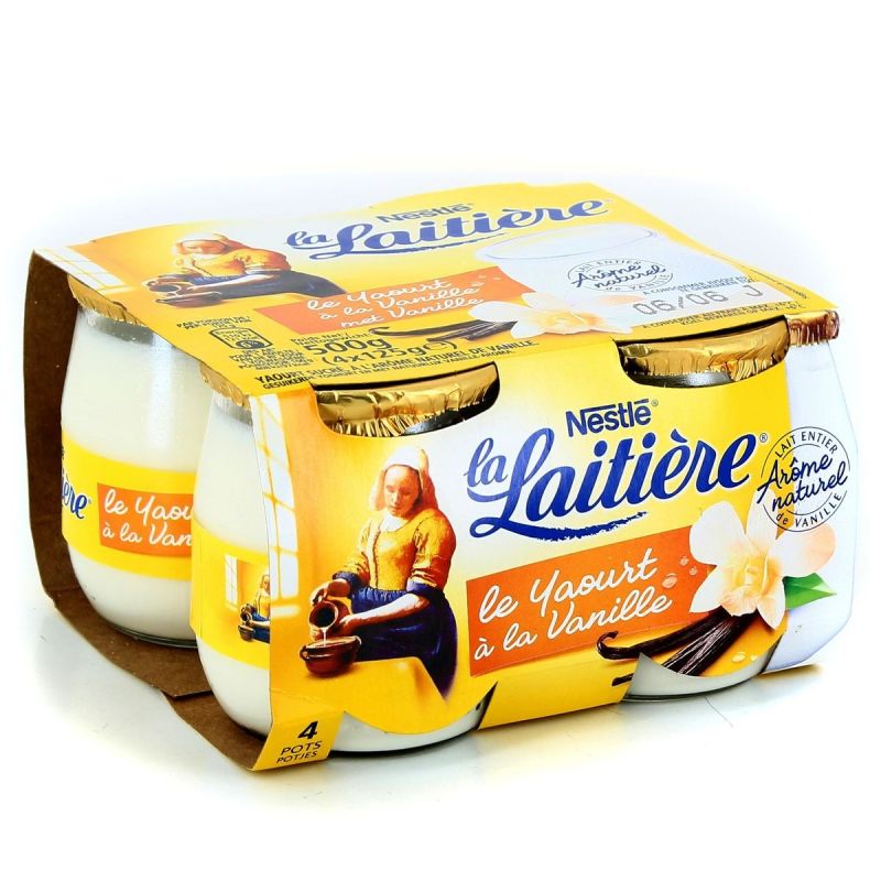 La Laitiere 4X125G Yaourt Vanille