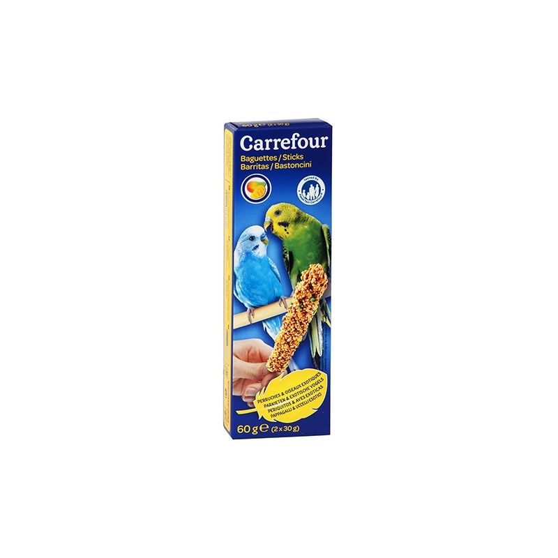 Carrefour Baguette Perruche Fruit X2 Oiseaux Crf