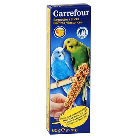 Carrefour Baguette Perruche Fruit X2 Oiseaux Crf