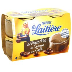 La Laitiere 4X100G Creme Cafe