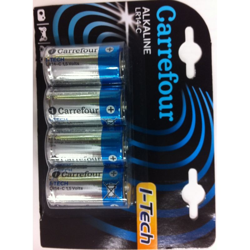 Carrefour 4 Piles Lr14 I-Tech Crf