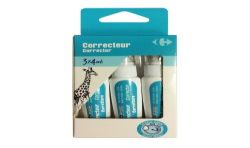 Carrefour 3 Mini Stylo De Correction 4Ml Crf