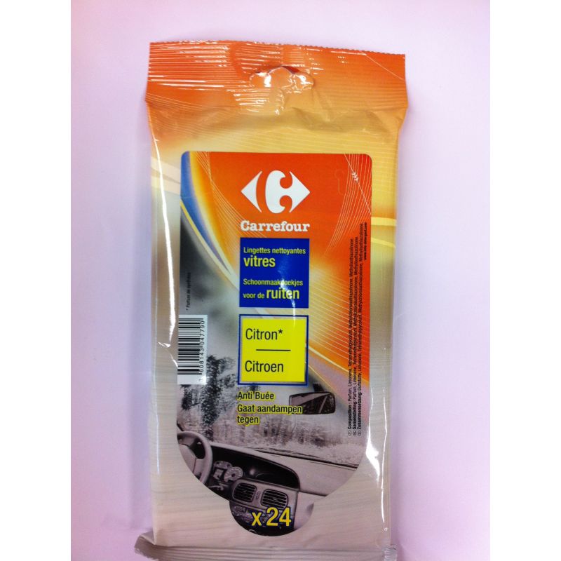 Carrefour 24 Lingettes Vitres