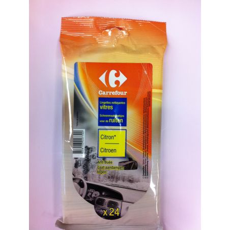 Carrefour 24 Lingettes Vitres