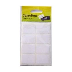 Carrefour 48 Étiquettes Adhésives 24X35Mm Blanc - Crf