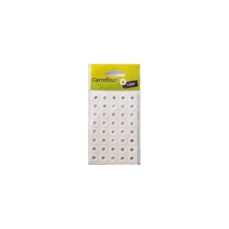 Carrefour 240 Oeillets - Autocollants Renfort De Trous Blanc Crf