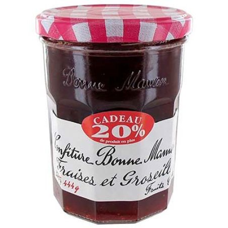 Bonne Maman Confitur.Fraise Groseille 370G+20% Grat.B.Maman