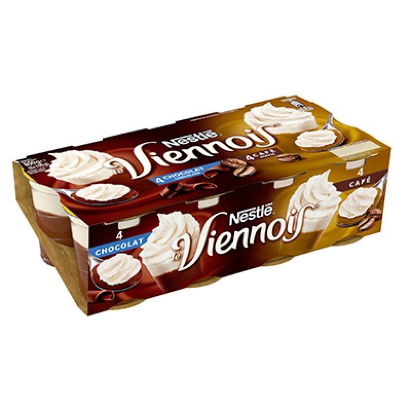 Viennois 8X100G 4 Chocolat/4 Cafe