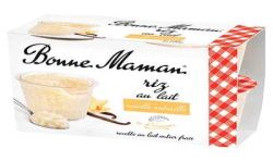Bonne Maman 4X100G Riz Au Lait Vanille
