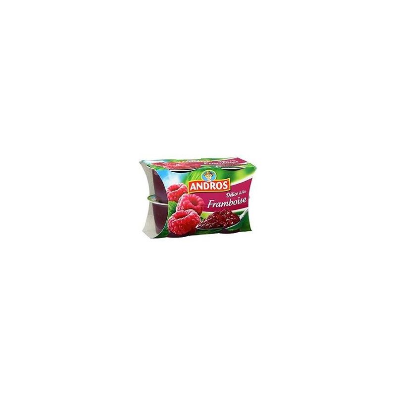 Andros 4X100G Compote Delice Framboise