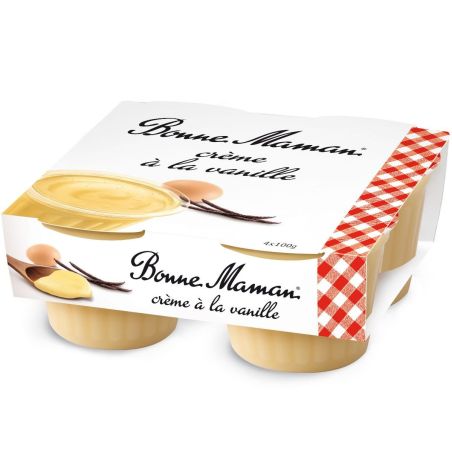 Bonne Maman 4X100G Creme Vanille