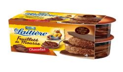 La Laitiere 4X12Cl Feuillete Mousse Chocolat