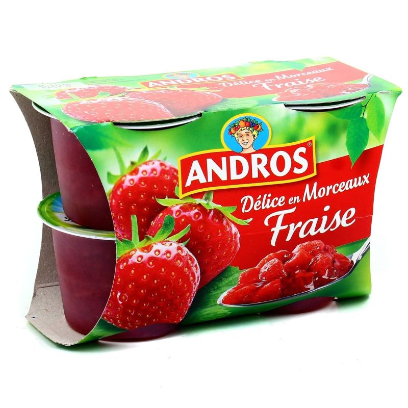 Andros 4X100G Delice De Fraise