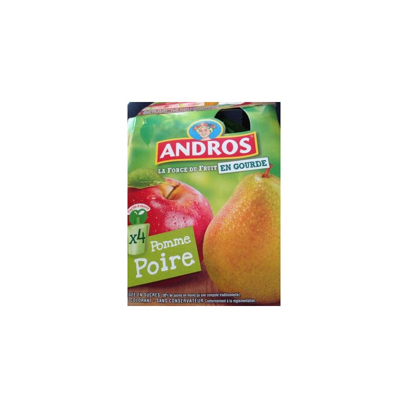 Andros Gourde Pom/Poire 4X90G