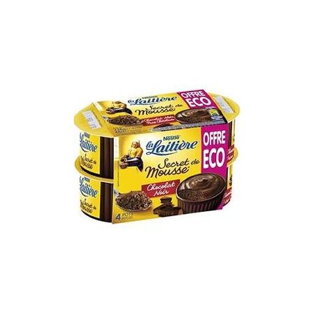 Nestle Secr.Mousx4 Choc.Noir Nes