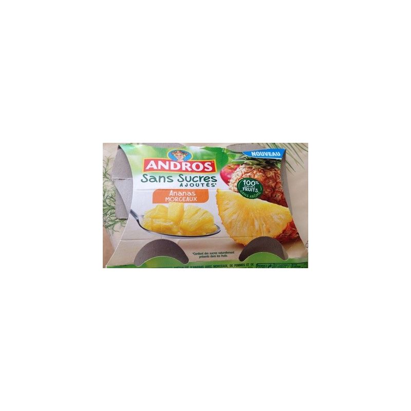 Andros Andr.Ananas Morceaux Ssa 4X97G