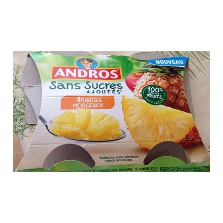 Andros Andr.Ananas Morceaux Ssa 4X97G