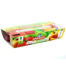 Andros P/Fraise+P/Ban.8X100G