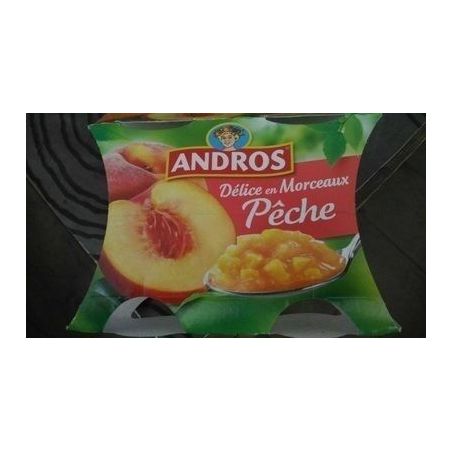 Andros 4X100 Gr Delice Morceaux Peche