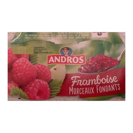 Andros Morceaux Framb. 4X100G