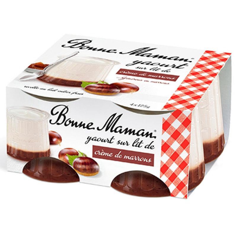 Bonne Maman B.Mam. Yt S/Crem.Marron 4X125G