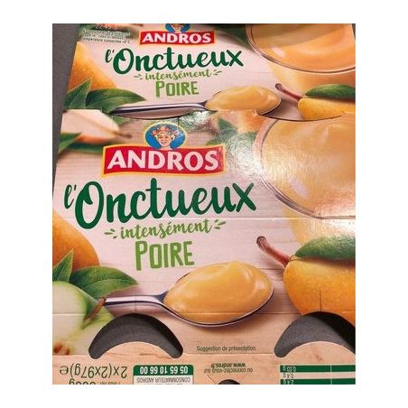 Andros Onctueux Poire 4X97G