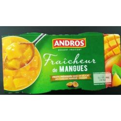 Andros 2X120Gr Fraicheur Mangue Andro