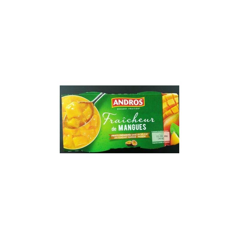 Andros 2X120Gr Fraicheur Mangue Andro
