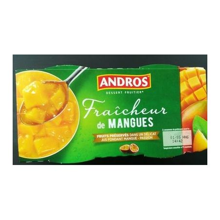Andros 2X120Gr Fraicheur Mangue Andro