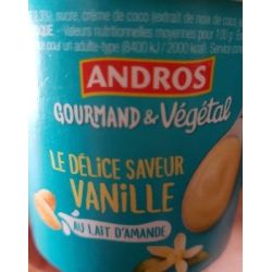 Andros And.Delice Vegetal Vanil. 120G