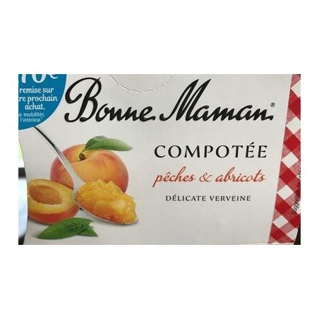 Bonne Maman Bm Compot.Pec.Abr.Verv.2X130G