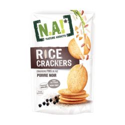Na 70G Biscuits Apéritifs Crackers Riz Poivre Noir