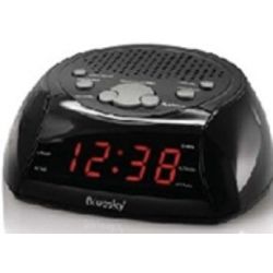 Blu-Bcr30-Radio-Réveil Led - Double Alarme/Fonction Sommeil (Snooze)